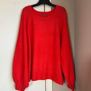 Vince Camuto Vibrant Red Crew Neck Sweater